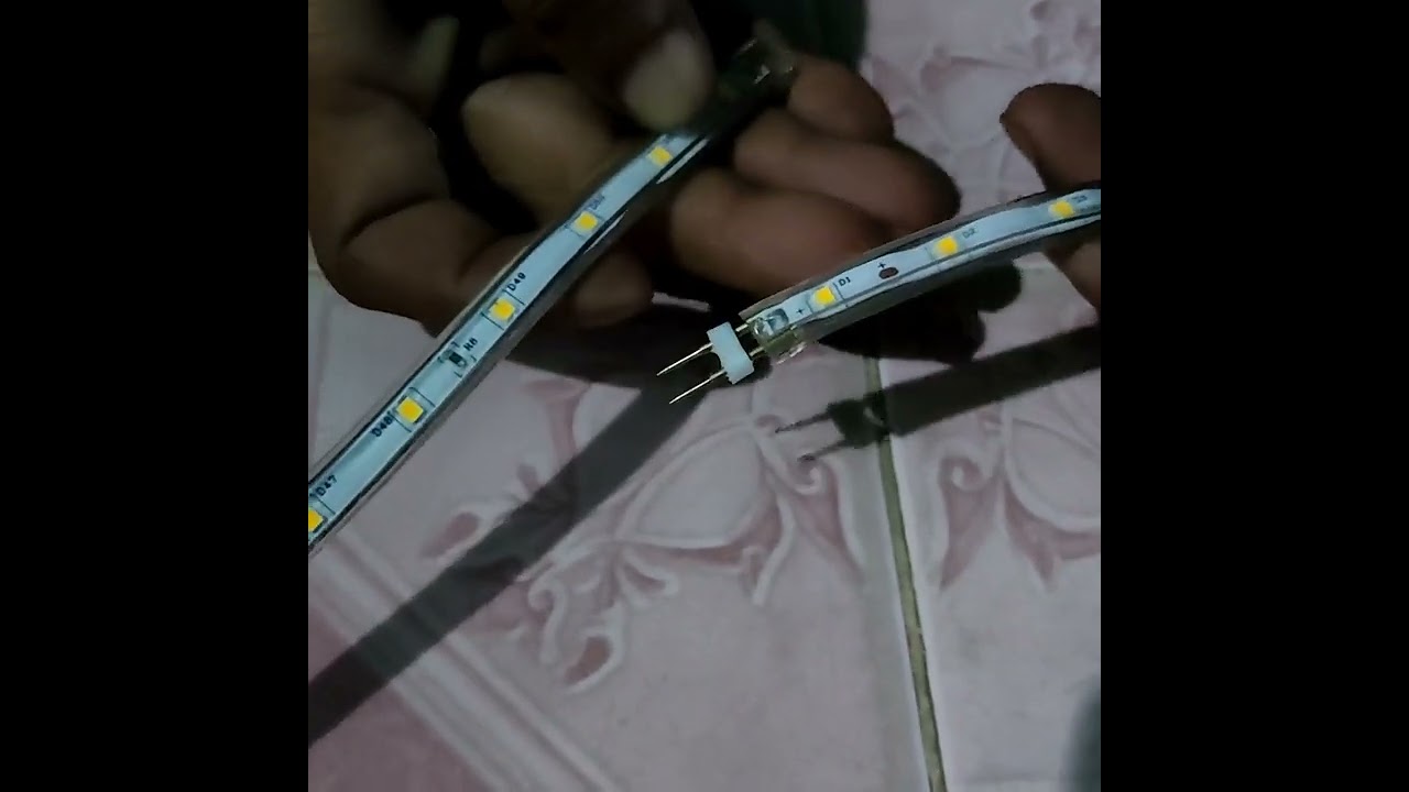 Cara menyambung lampu setrip selang LED , mudah dan cepat!!!