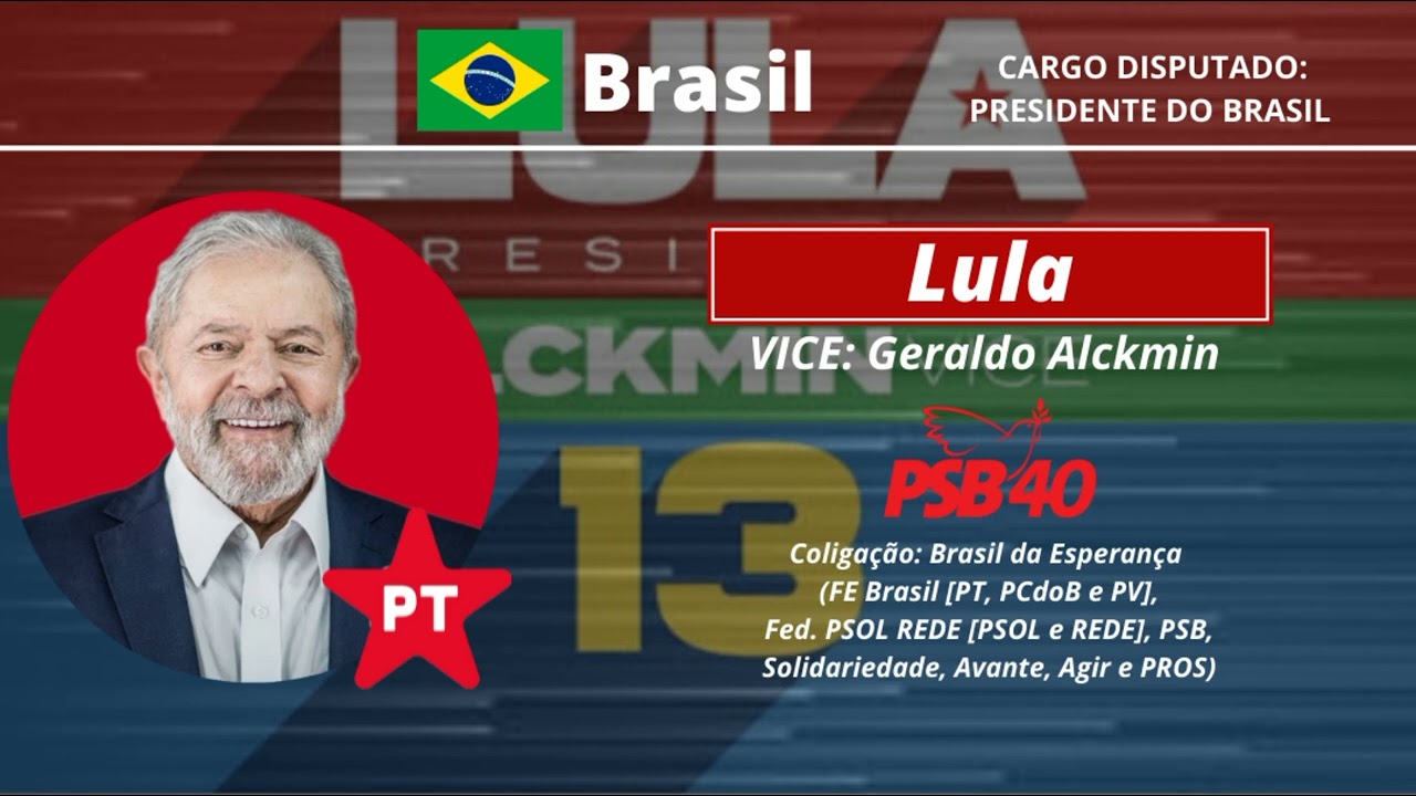 Jingle "Lula é o cara" de Luiz Inácio Lula da Silva (Candidato a presidente - 2022)