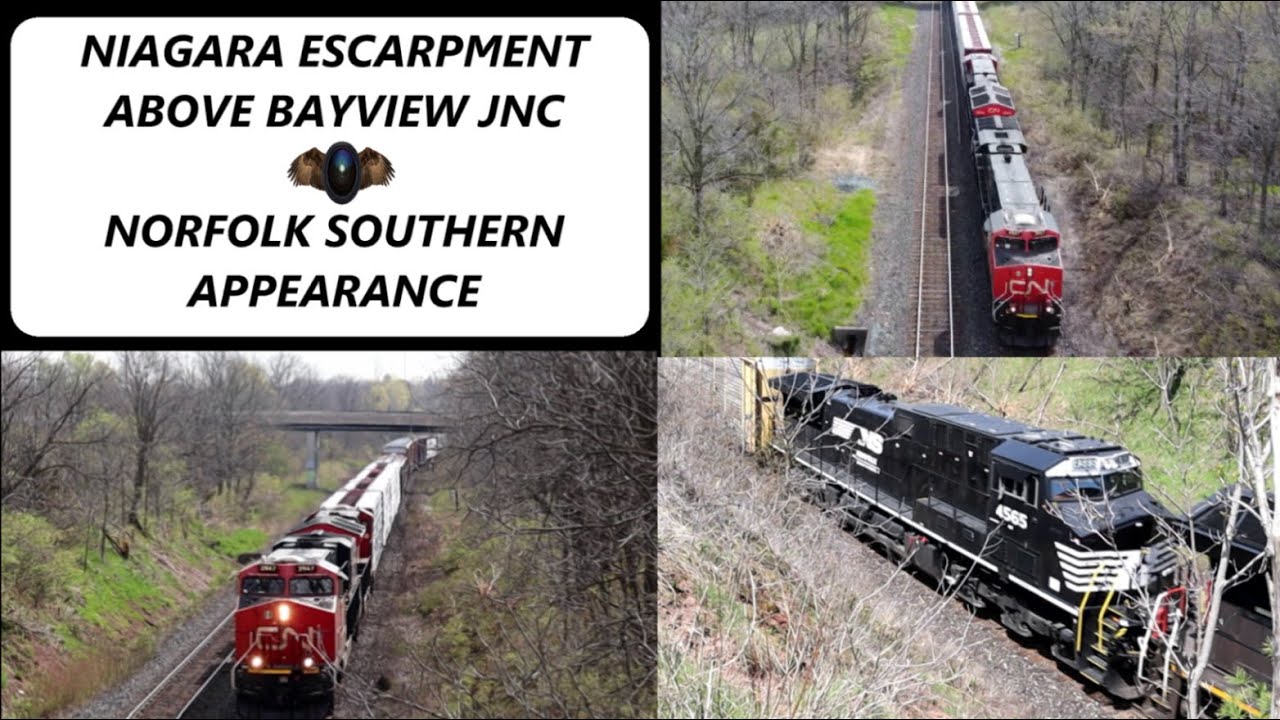 CN FREIGHT TRAFFIC ON THE ESCARPMENT GRADE &ndash; MILE 1.7 DUNDAS SUB