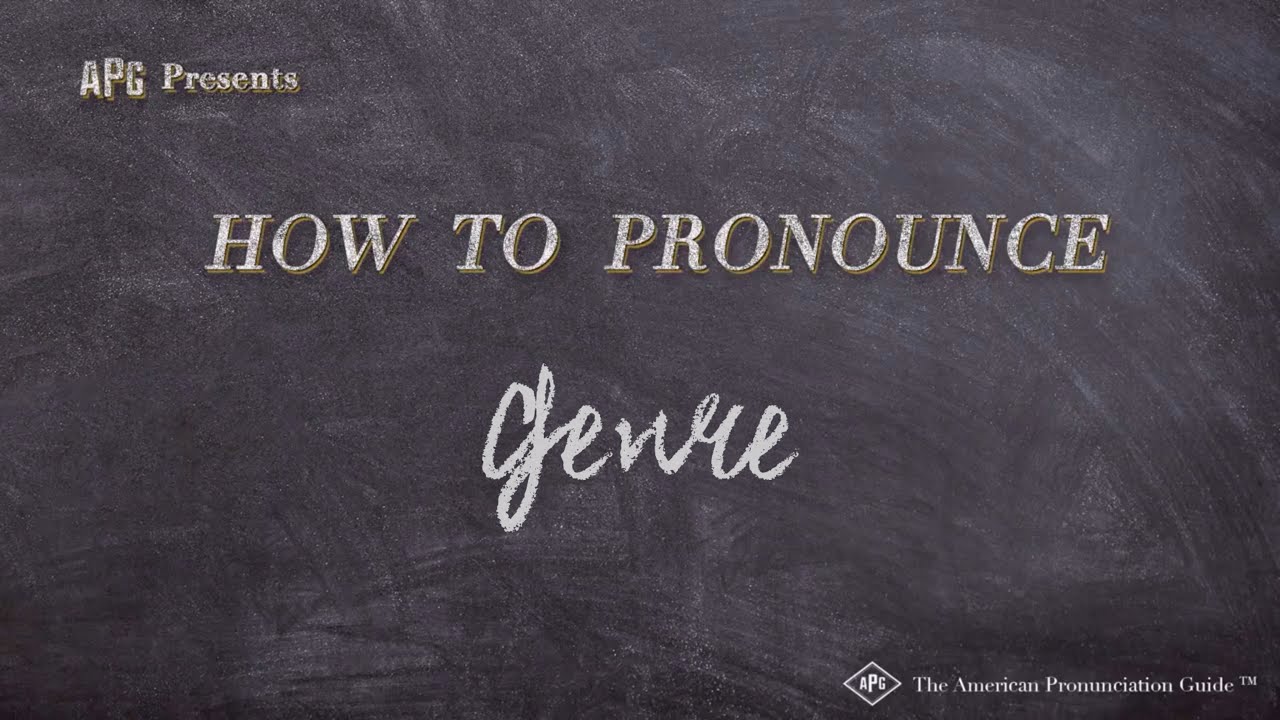 How to Pronounce Genre (Real Life Examples!)