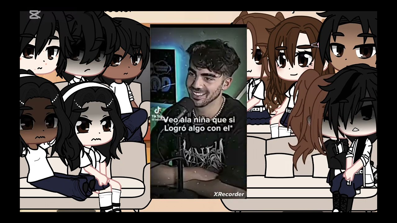 Mis compañeros de clase reaccionan a mis tiktoks favoritos💜👍 #meme #gacha nox