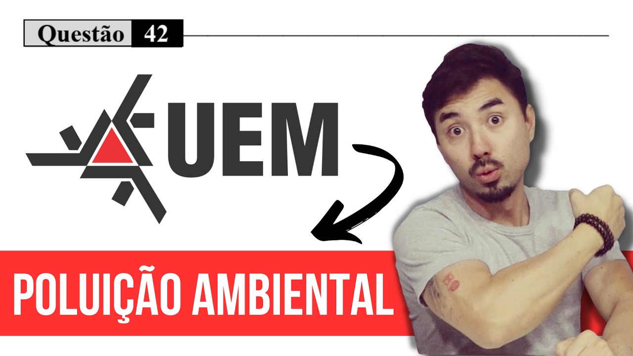 UEM 2024 | Questão 42 | Química | Os poluentes emitidos na atmosfera, assim como o material