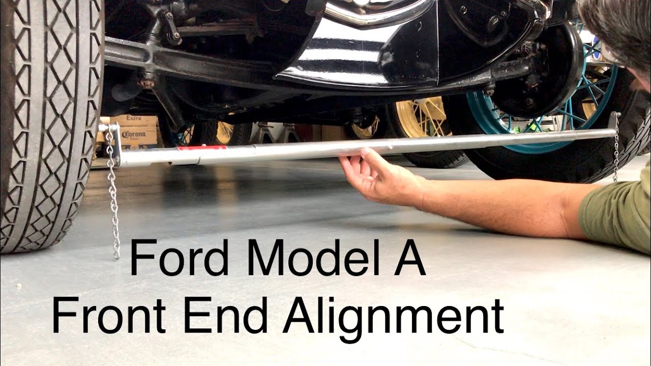 How to do front end alignment on a Ford Model A.  BONUS: How to use a Toe-In Gauge
