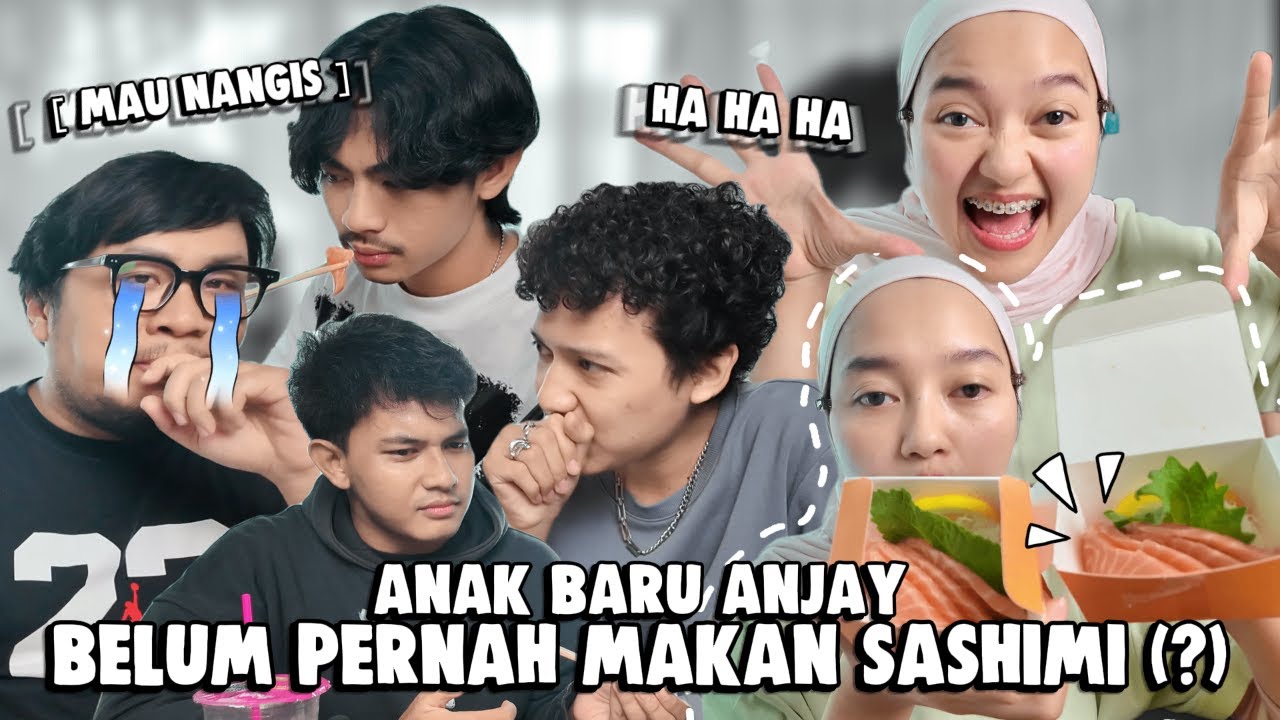 NANTANGIN ANJAY TEAM NEW ERA YANG BELUM PERNAH MAKAN SASHIMI !! SAMPE PADA MUNTAH ??