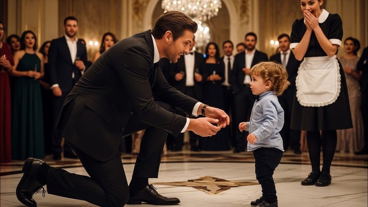 “They Thought She Was Just a Maid… Until the Billionaire Knelt Before Her Toddler.”