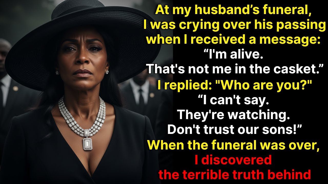 At my husband&rsquo;s funeral, I got a message: 