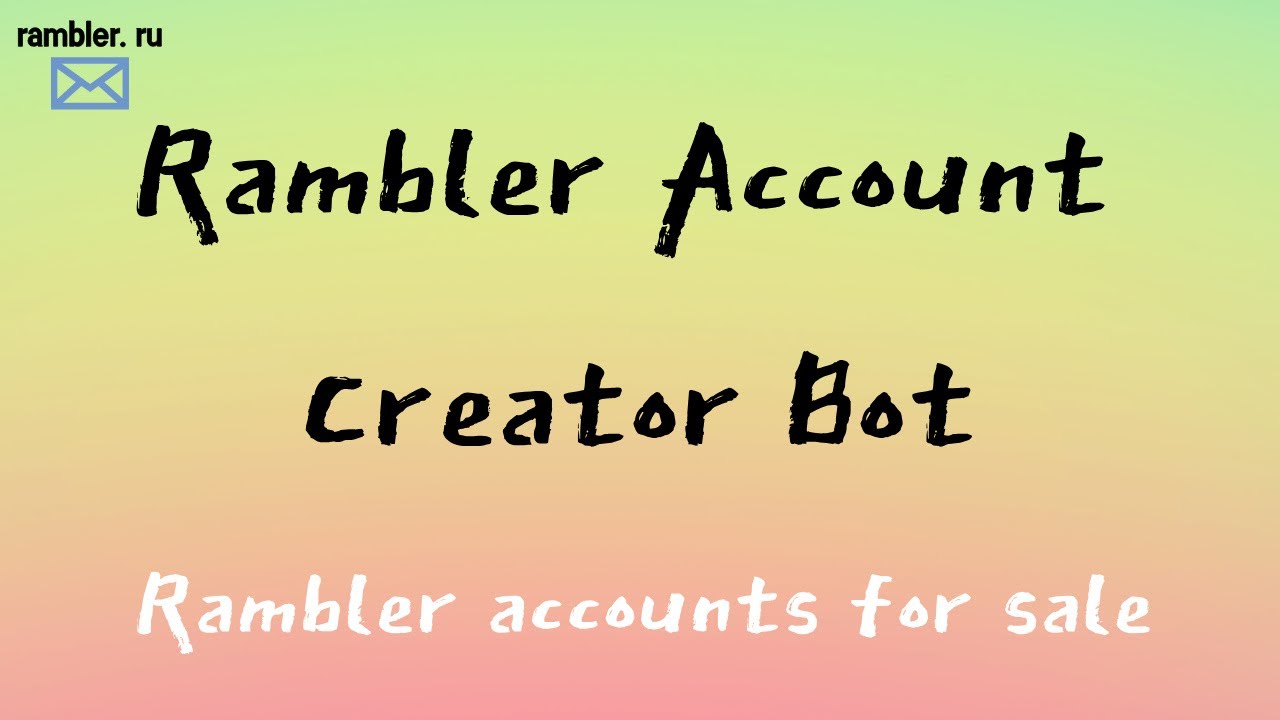 PVACreator Tutorial - Rambler Account Creator Bot - Bulk & Auto Create Rambler EmailAccounts
