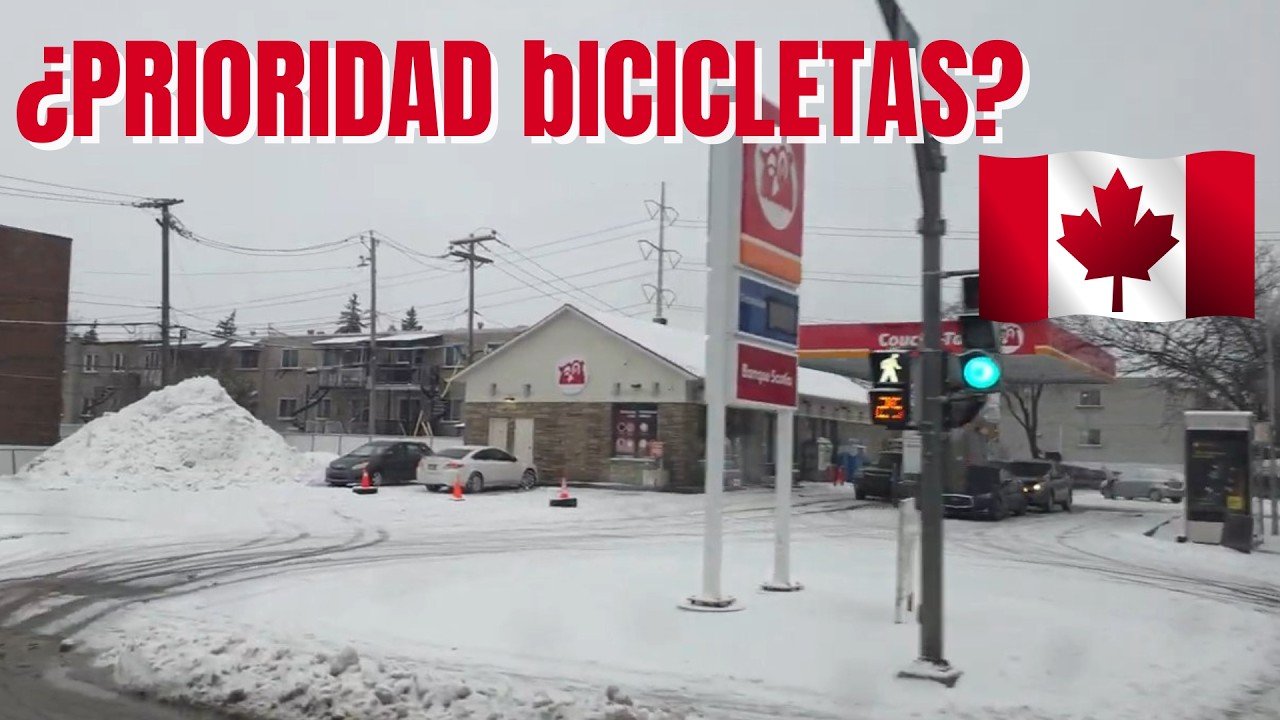 ¿Por qué limpian la Ciclovía y NO la Calle? El Caos de la Nieve en Montreal [Realidad 8K]
