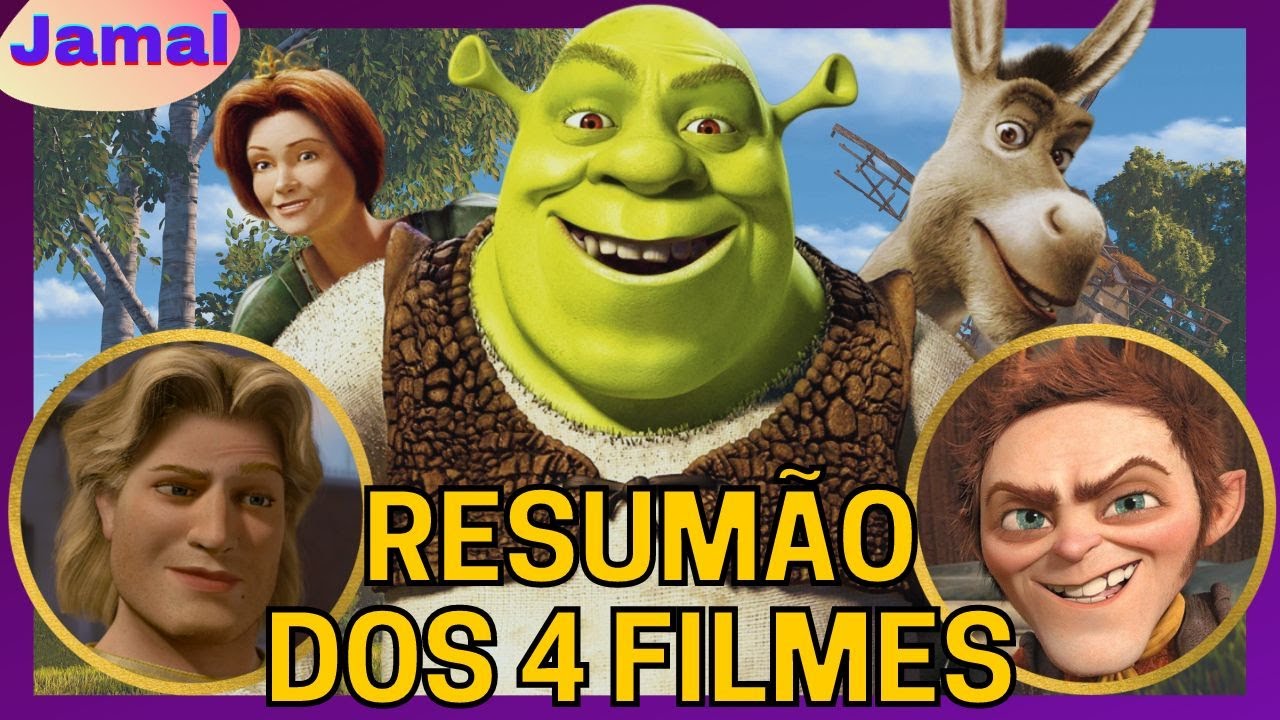 A HISTÓRIA COMPLETA DE SHREK EM 1 VÍDEO!