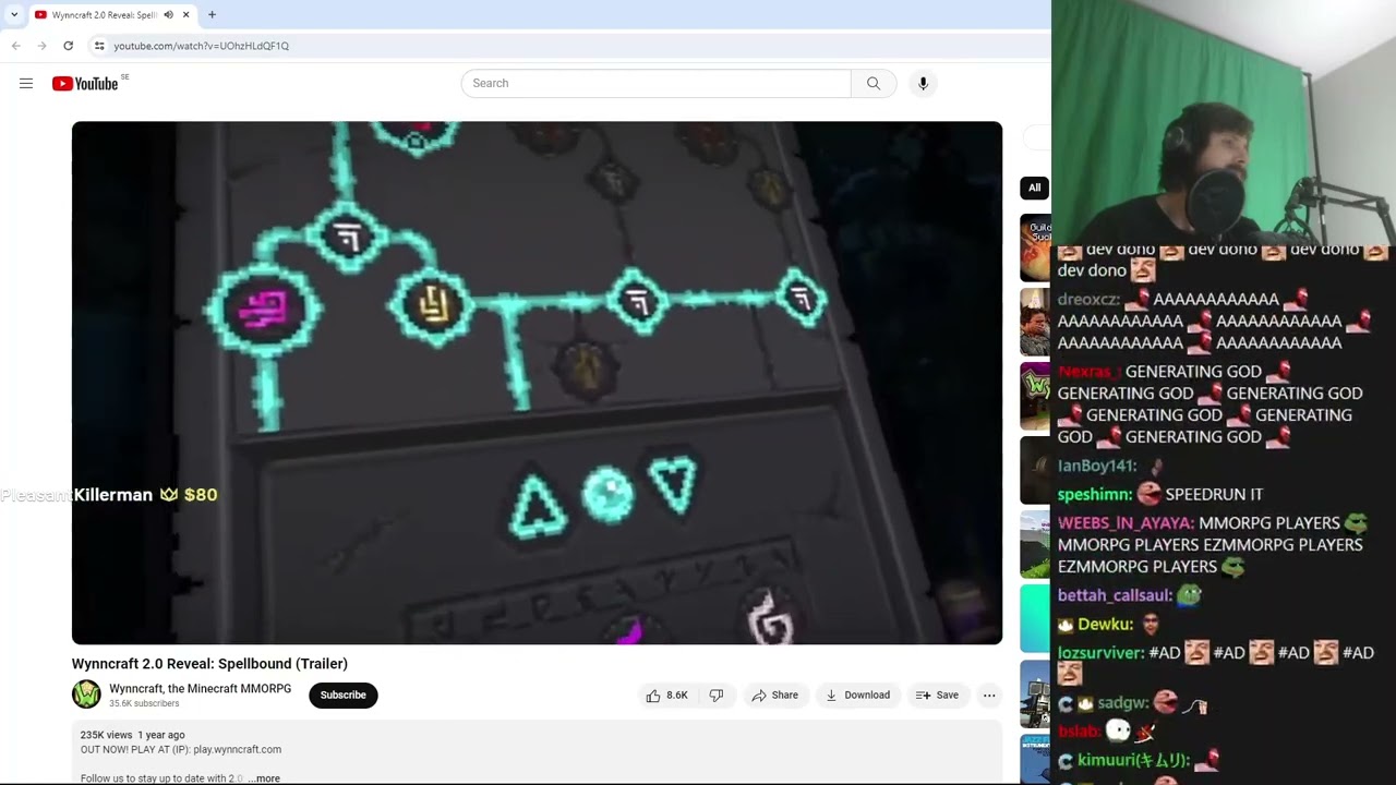 Forsen Reacts to Wynncraft 2.0 Reveal: Spellbound (Trailer)