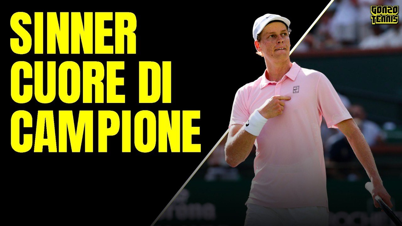 SINNER batte Medvedev, vince per la prima volta a INDIAN WELLS e 'completa' il cemento
