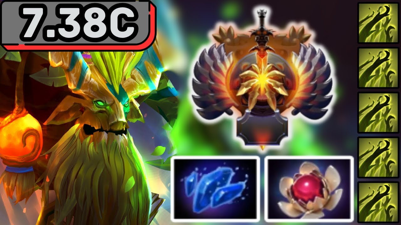 IMMORTAL TREANT PROTECTOR Hard Support Gameplay Patch 7.38c - Dota 2 Support