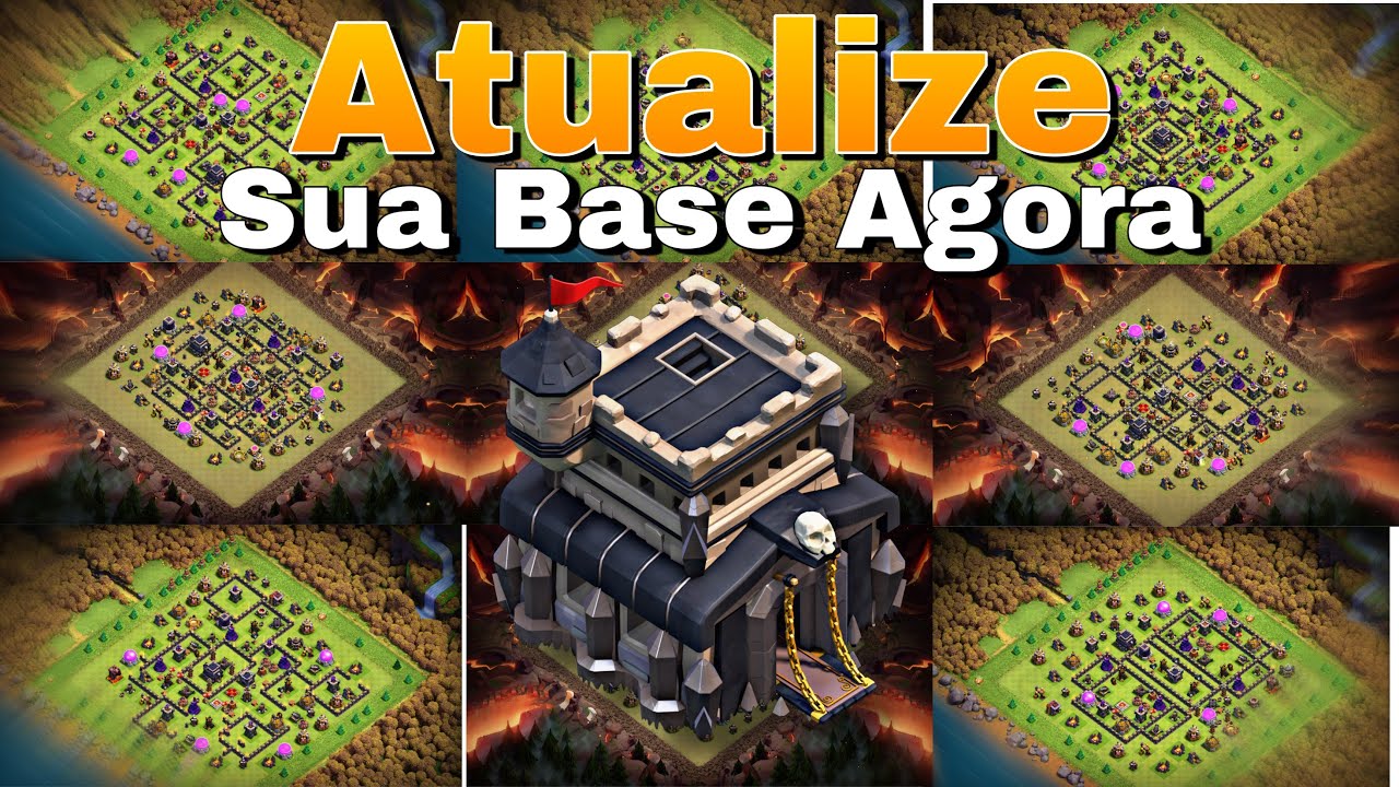 Top 10 Melhores Bases Para Cv9 Push/Farm/ Guerra (Clash Of Clans)