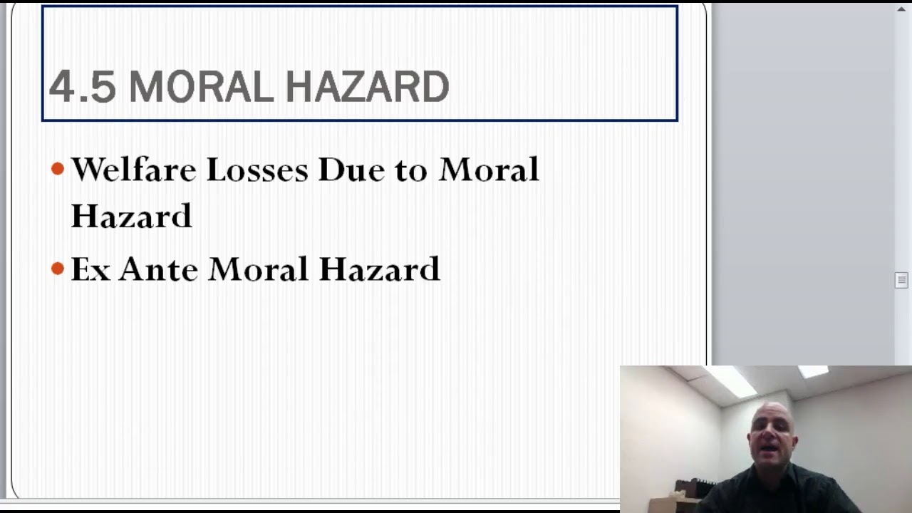 Health Econ. - Moral Hazard and Adverse Selection