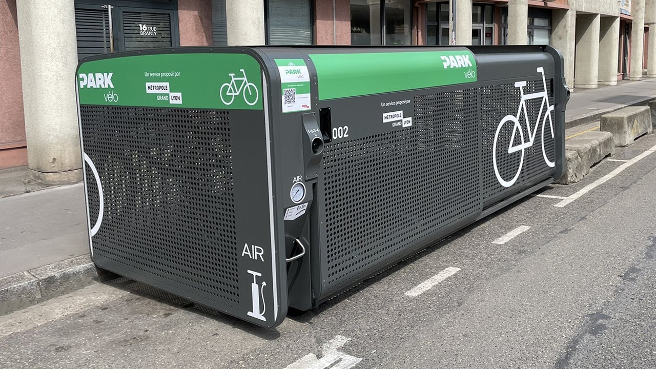 Box &agrave; v&eacute;los s&eacute;curis&eacute;s Park V&eacute;lo du Grand Lyon