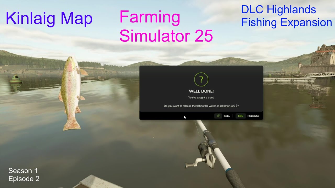 Farming Simulator 25 | Trout And Salmon Fishing On Kinlaig DLC Map | Season 1 Episode 2