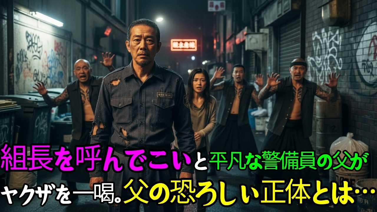 「組長を呼んでこい」と平凡な警備員の父がヤクザを一喝。父の恐ろしい正体とは…