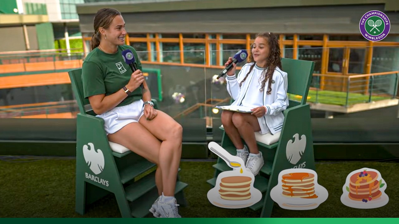 Wimbledon trophy or Unlimited Pancakes? | Young Reporter asks the tough questions! | Wimbledon 2025