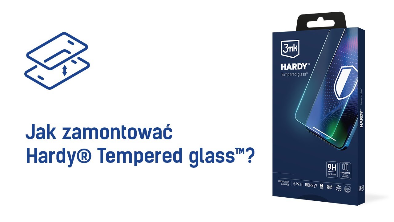 3mk Hardy&reg; Tempered glass&trade; - Jak zamontować?