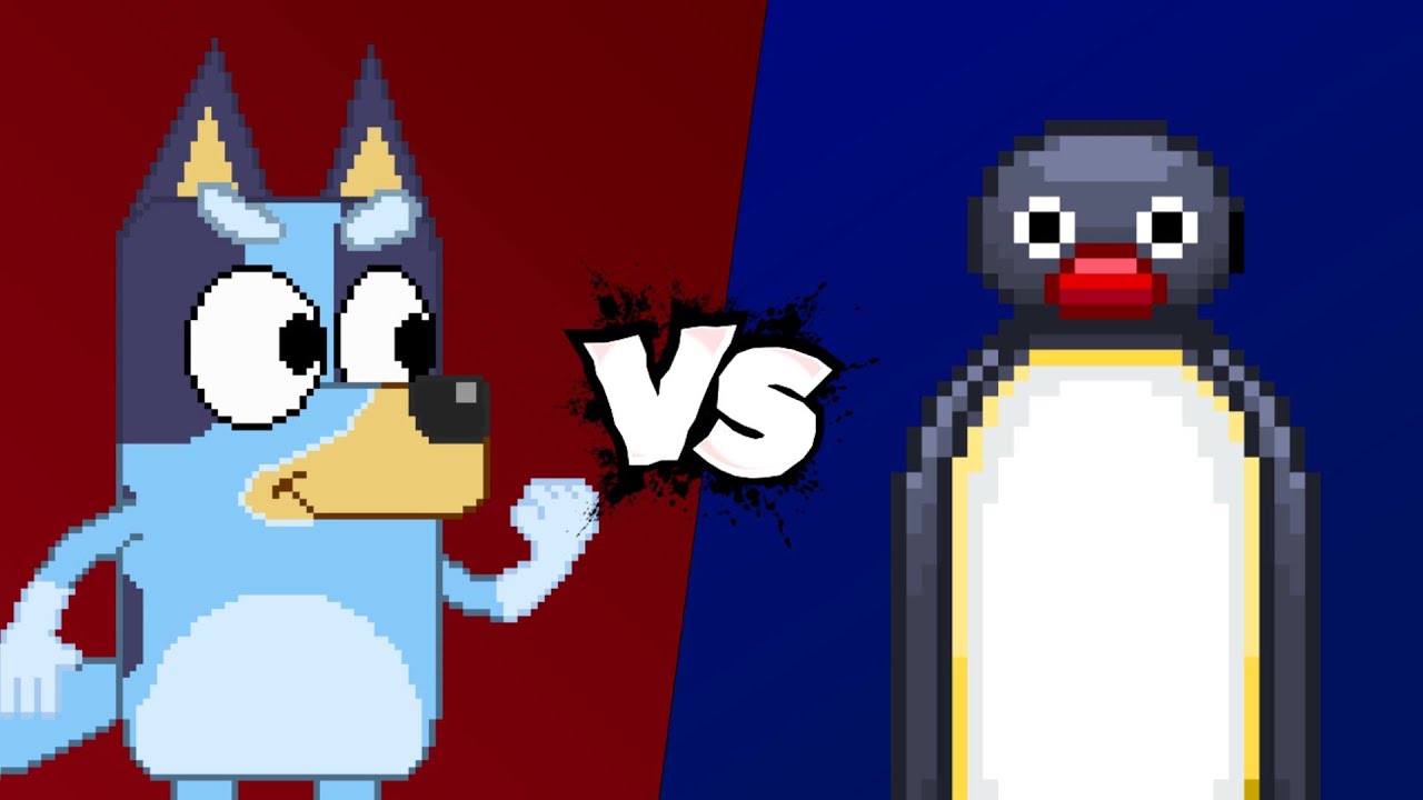 MUGEN Battle - Bluey vs Pingu