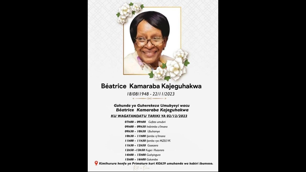 UMUHANGO WO GUHEREKEZA MUCYUBAHIRO  UMUBYEYI WACU BEATRICE KAMARABA.