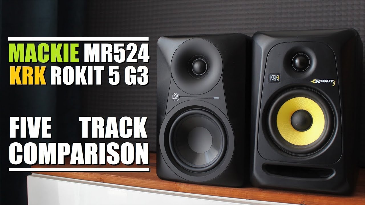 Mackie MR524 vs KRK Rokit 5 RP5G3  ||  5 Track Comparison