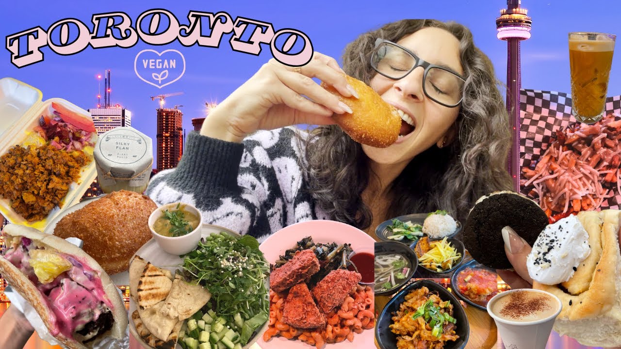 Toronto Vegan FOOD TOUR l Egyptian Street Food, POUTINE, and the BEST SAVORY DONUT of my LIFE!