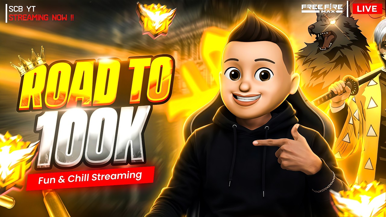 Road To 100k Guys Come & Complete || @SRBYTOFFICIAL03 || #fflive #guildtest #telugu #freefiremax