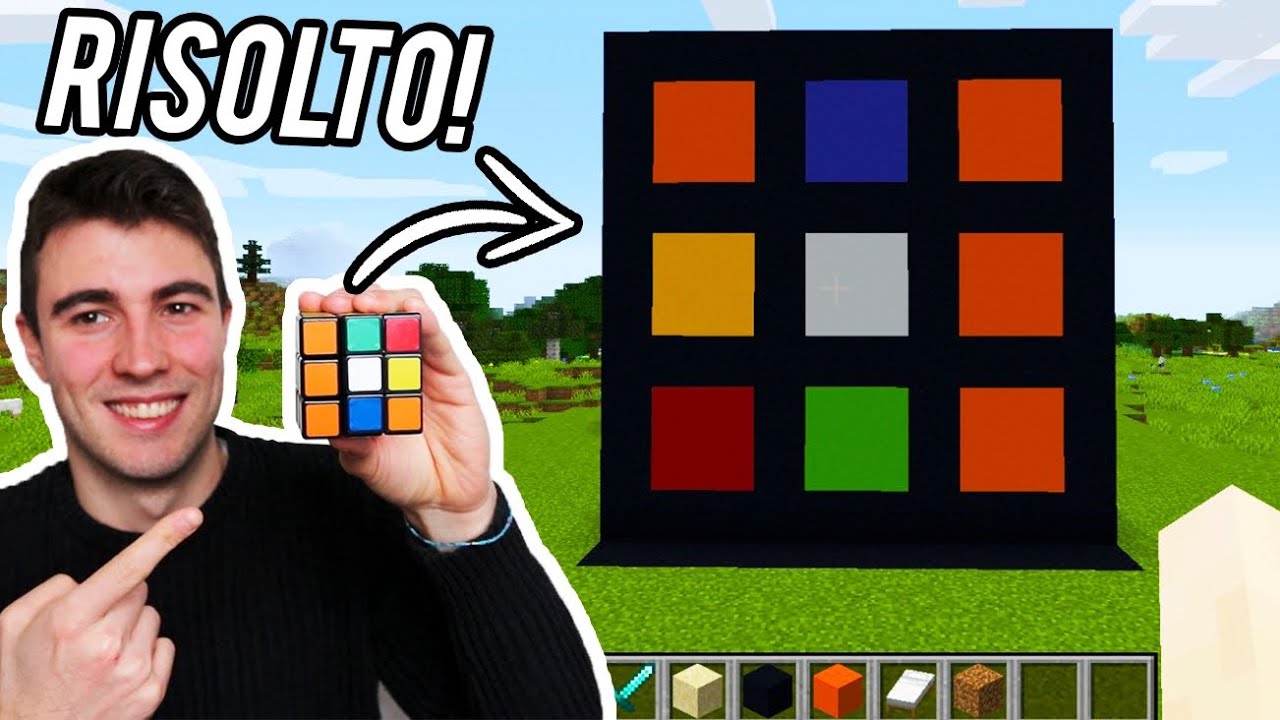 RISOLVO IL CUBO DI RUBIK SU MINECRAFT