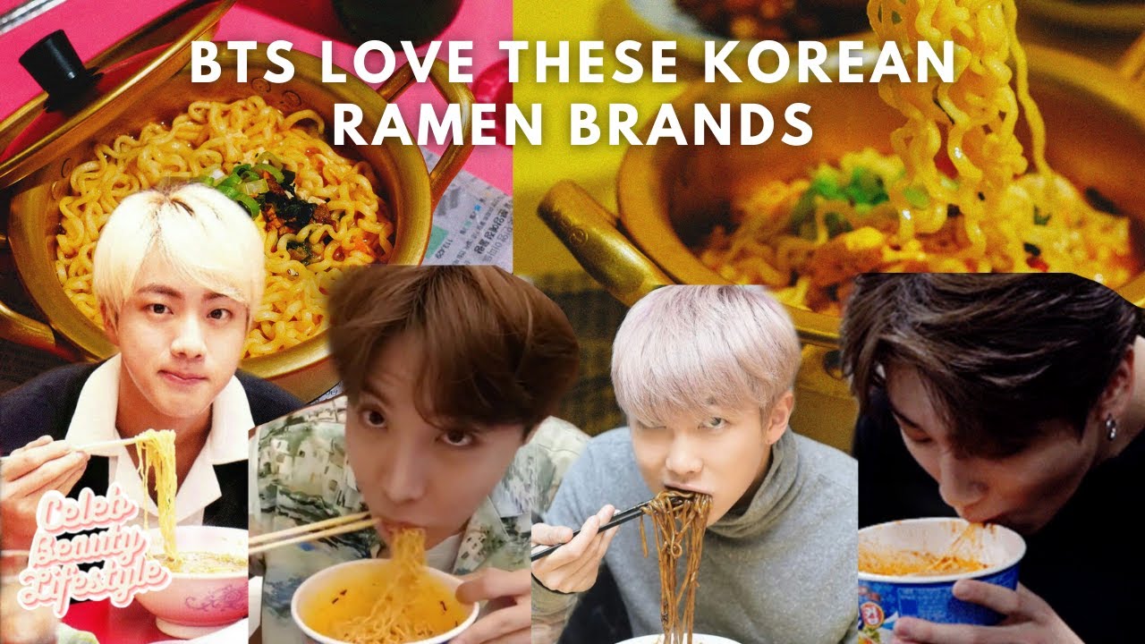 BTS LOVE these Korean ramen brands | BTS Eating Compilation
