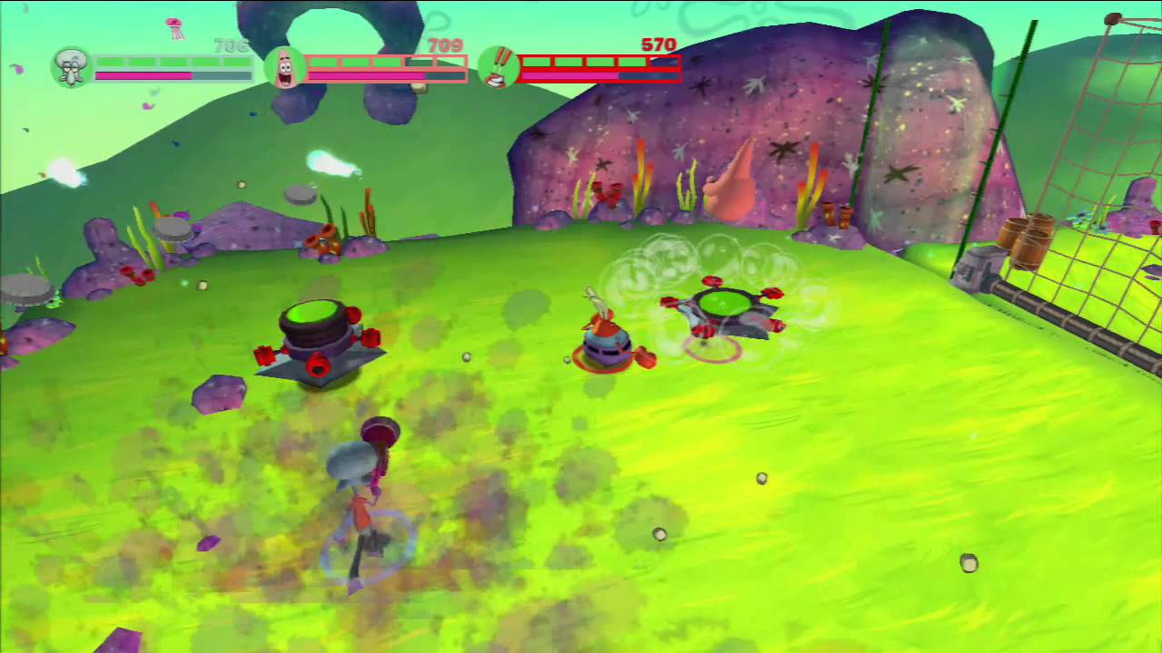 SpongeBob: Plankton's Robotic Revenge: 3 PLAYER Walkthrough [Part 11]
