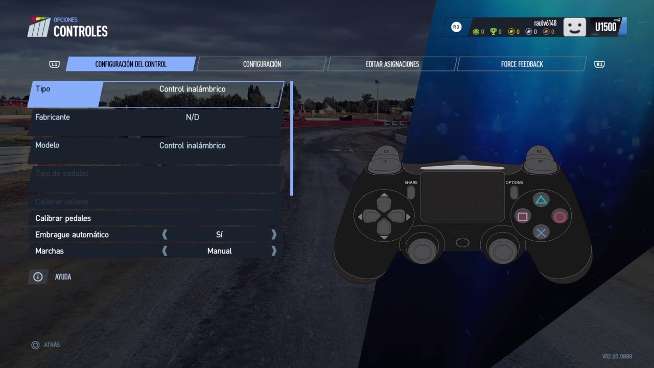 Project CARS 2 | mi configurcion con control DUALSHOCK4