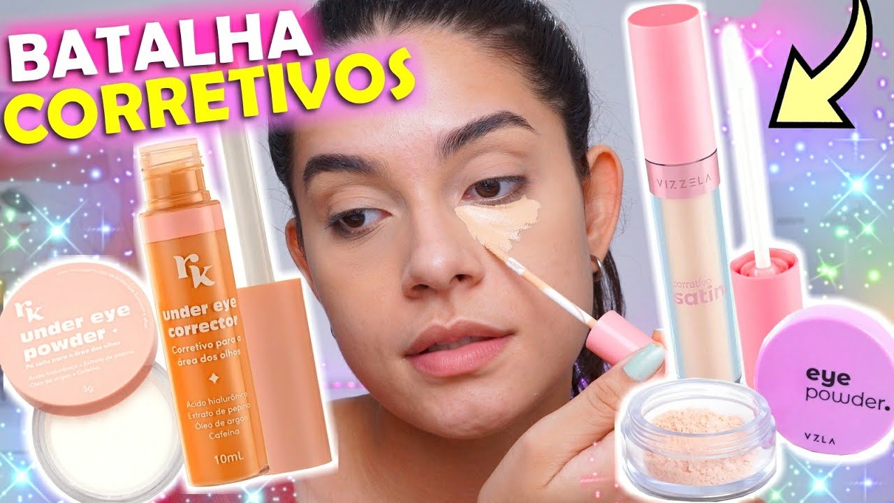 CORRETIVO SATIN Vizzela x CORRETIVO UNDER EYE Ruby Kisses - Qual o melhor??