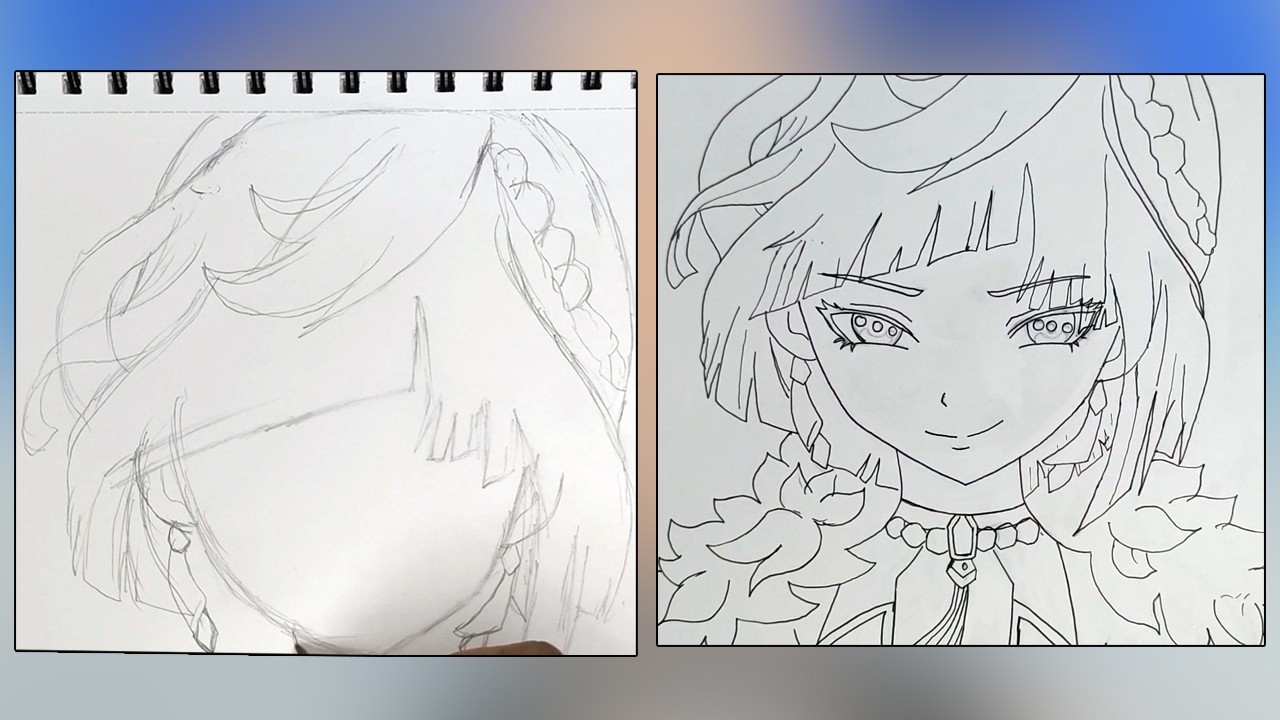 Drawing Anime Character part 1(Day -1)