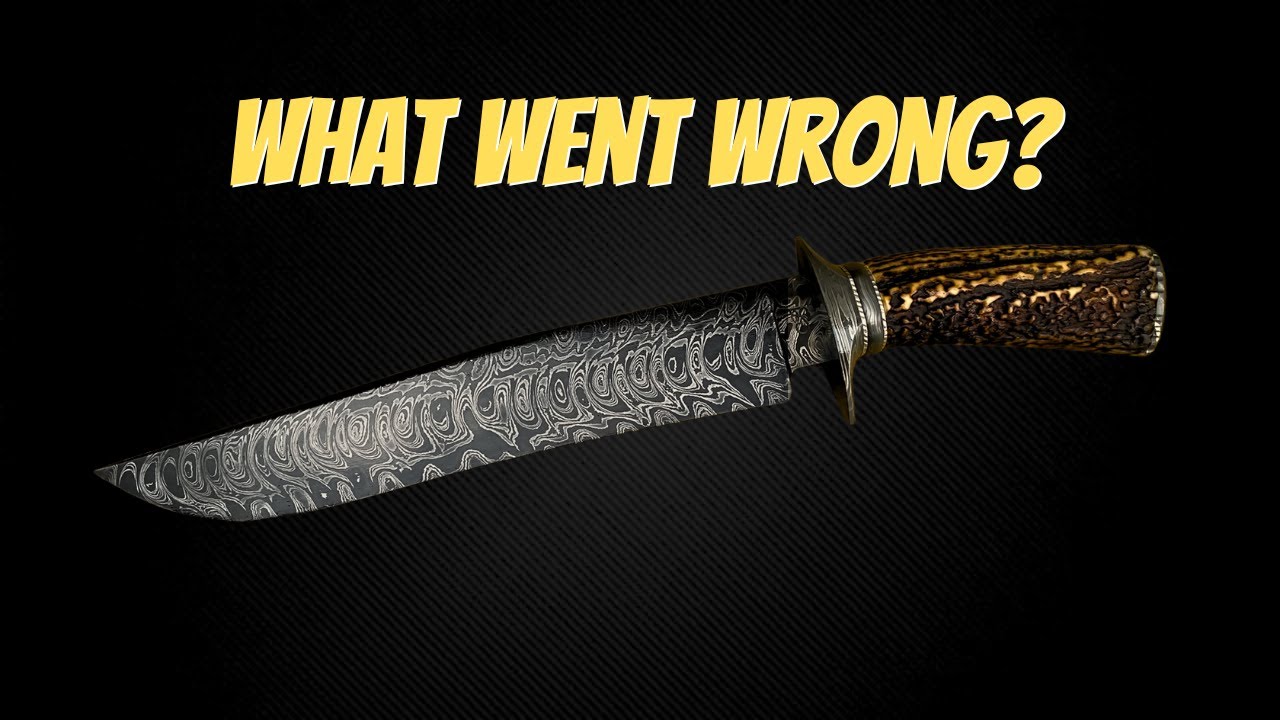 I Made a Texas Wind Damascus Bowie Knife