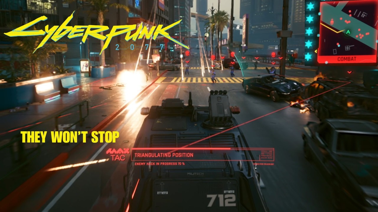 I Got 5 Stars in Cyberpunk 2077 and Tried to Survive... #cyberpunk2077 #gaming