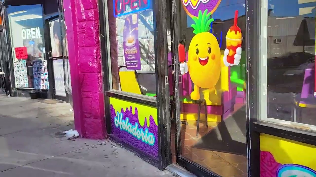 No hay gente en las calles por el frío 