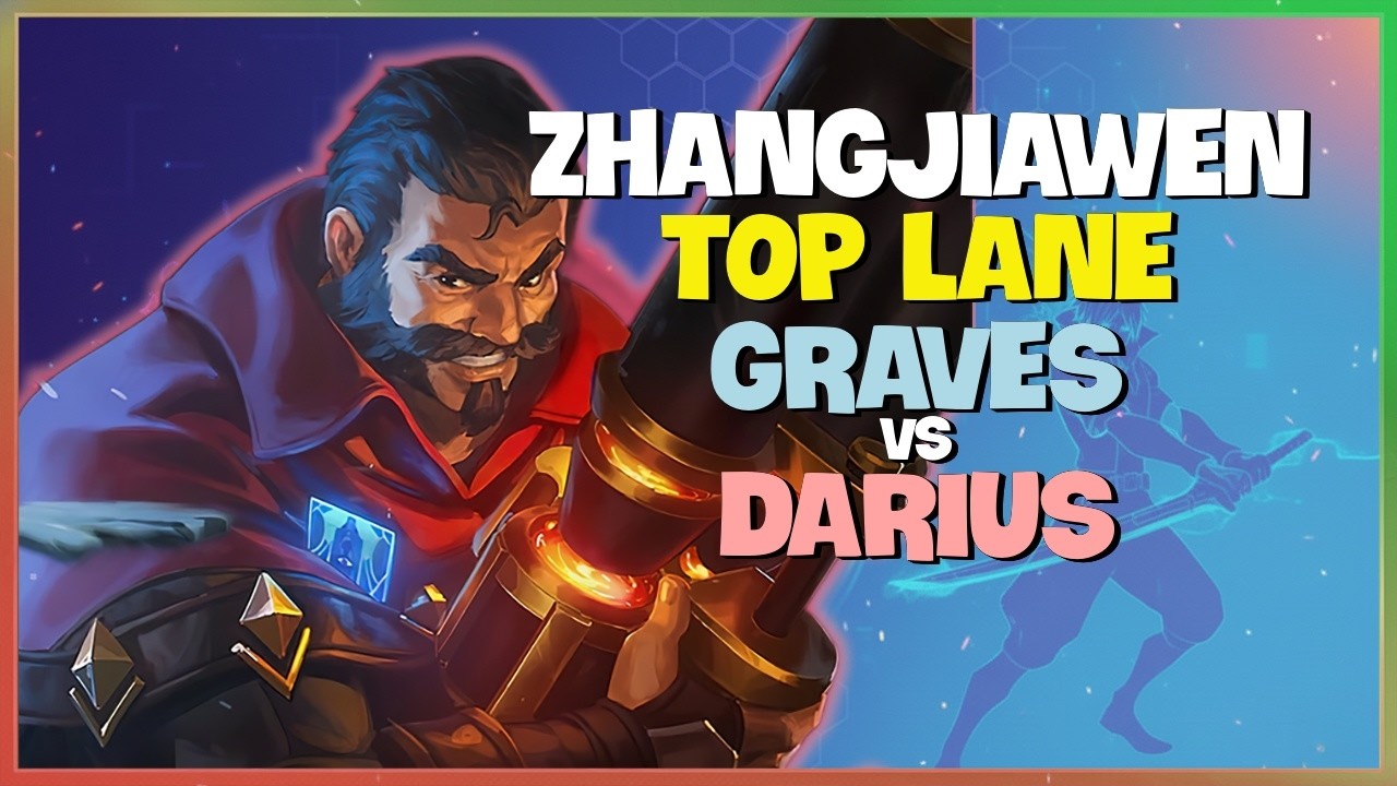 Rank 1 Graves : He is CRUSHING the Darius Matchup in Super Server - Engsub