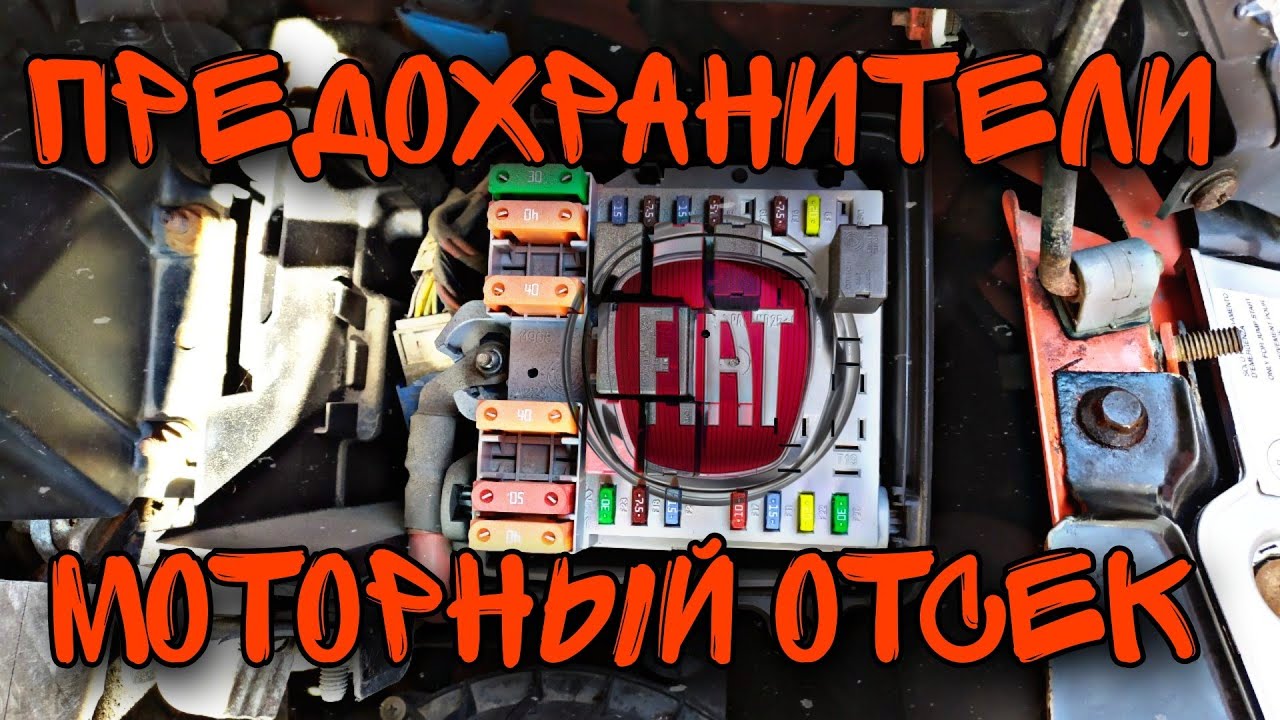 Обозначение предохранителей (моторный отсек) Fiat Ducato
