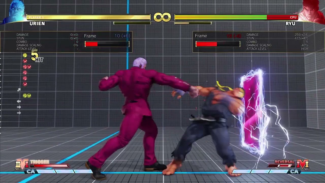 SFV Urien: Basic Aegis Reflector Combo