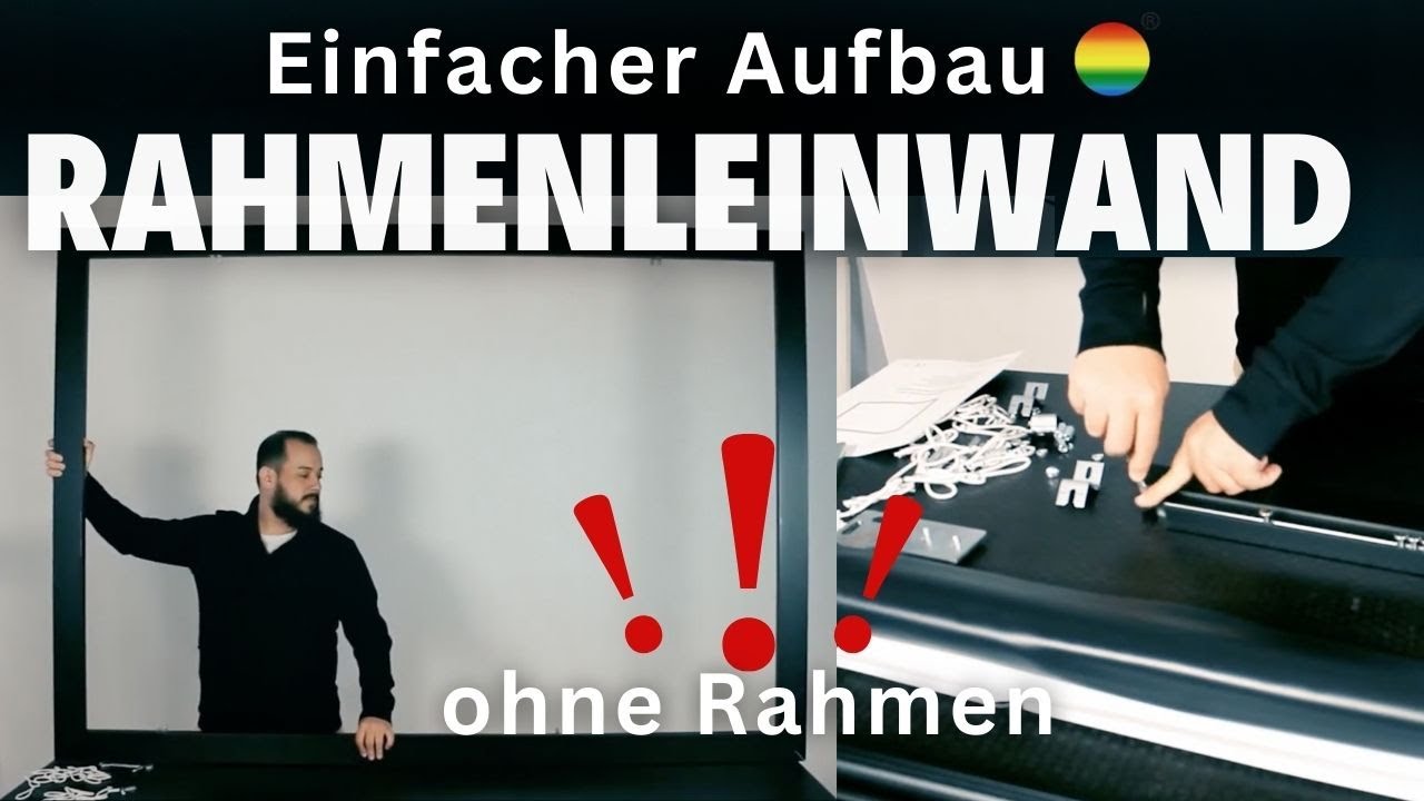 Stiers Rahmenleinwand f&uuml;r das ultimative Seherlebnis: So baust du die Leinwand auf!