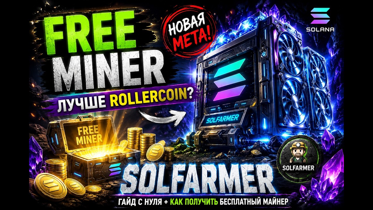 🔥 SolFarmer &mdash; ЛУЧШЕ RollerCoin? Полный гайд + БЕСПЛАТНЫЙ майнер!