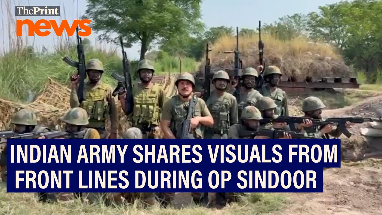 Indian Army shares visuals from front lines during Op Sindoor.