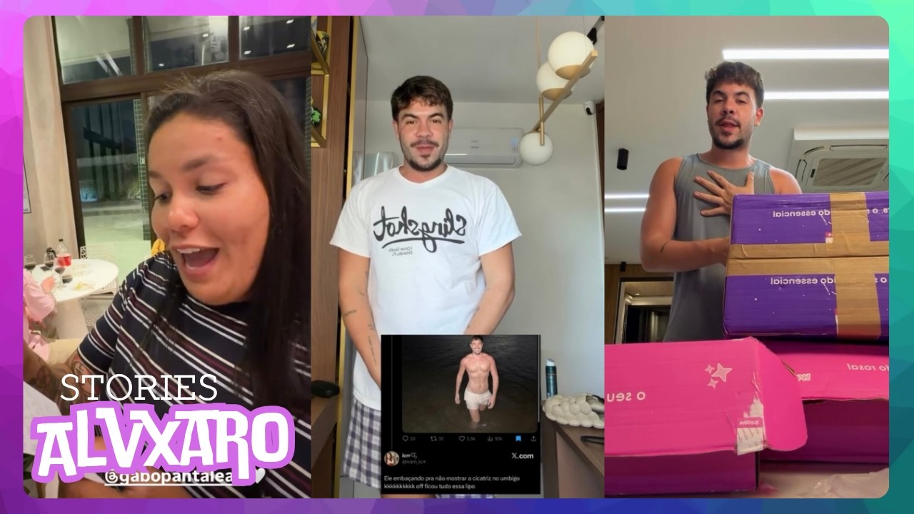 📦 ALVARO//ABRINDO RECEBIDOS • ANIVERSÁRIO DA GABO🥳