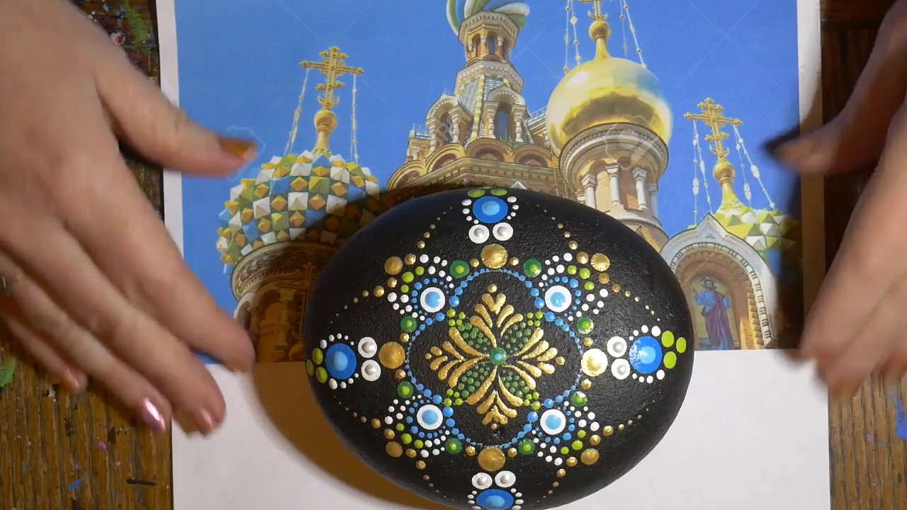 How to paint dot mandalas with Kristin Uhrig #35- Russian Orthodox mandala