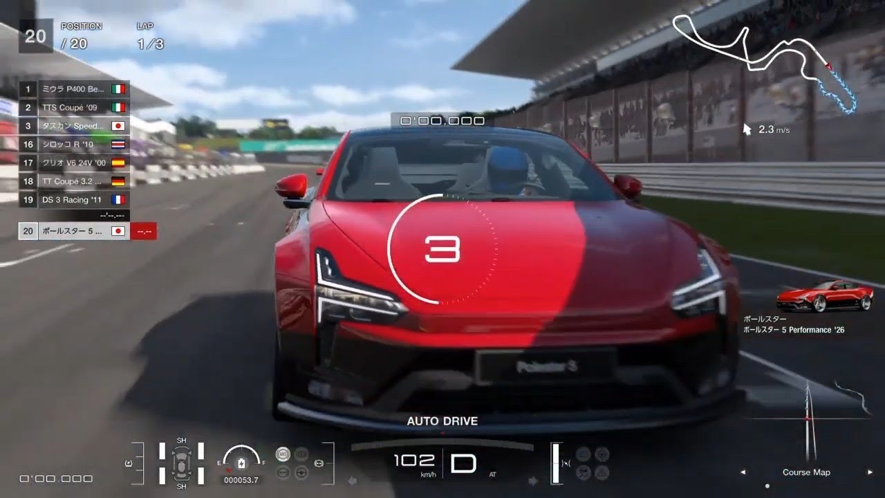 PS4 GT7 1/30ウィークリーチャレンジ「ヨーロピアン・クラブマンカップ600（ヨーロッパのロードカー限定）」鈴鹿サーキット　3周（難易度イージー設定）