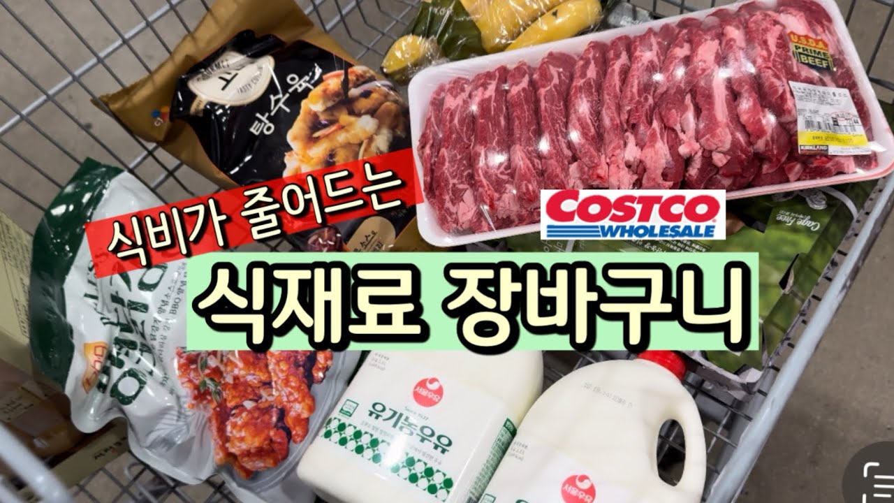 식재료 막 사지마세요 ✋ | 식비가 줄어드는 장바구니 | 활용도 좋은 재료사기 | 코스트코, 오아시스 장보기