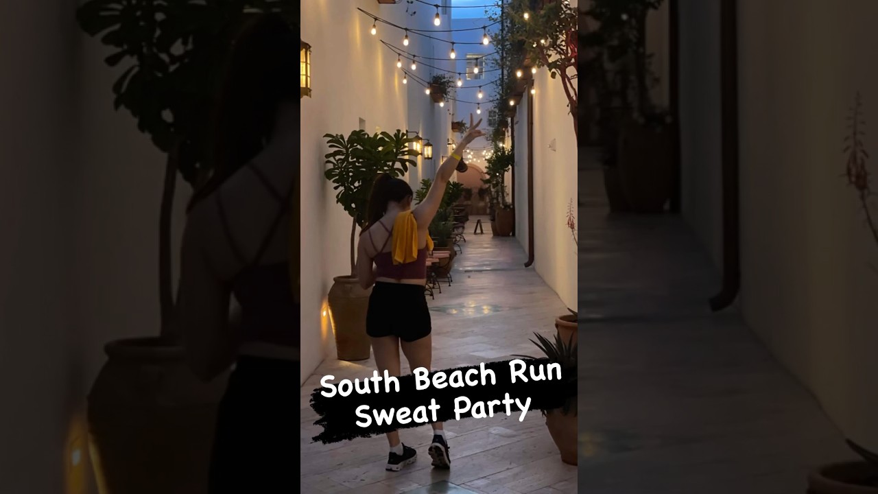 A great run 🏃‍♀️ and sweat 💦in Miami South Beach 