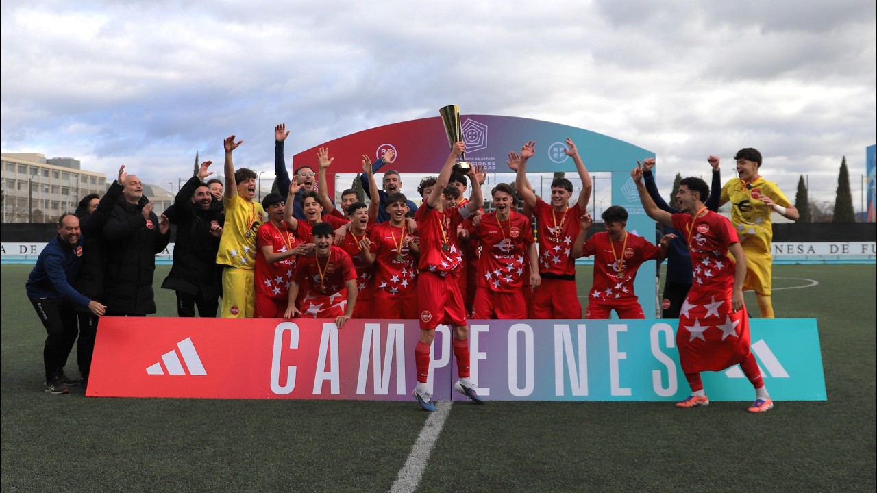 Madrid levanta la Copa de Campeones de España con la selección Sub-16 masculina al vencer a Aragón