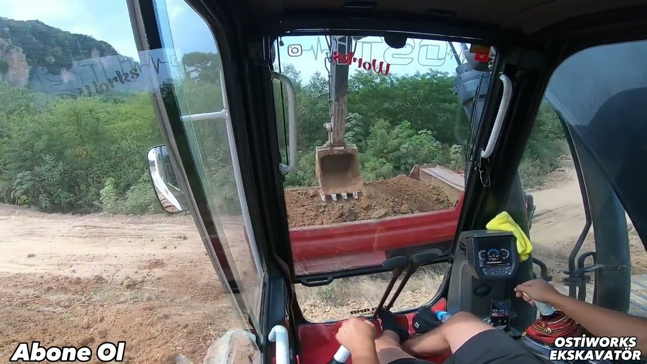 Hidromek 220lc Ekskavatör(kepçe) Hafriyat Kamyonu Yükleme | excavator earth truck loading
